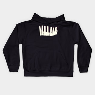 Piano Keys Keyboard Pianist Musician Kids Hoodie